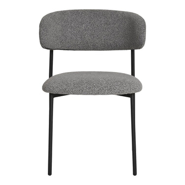 Set van 2 - Eetkamerstoel Mira - Bouclé Grijs