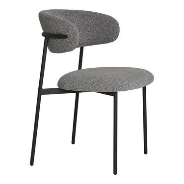 Set van 2 - Eetkamerstoel Mira - Bouclé Grijs