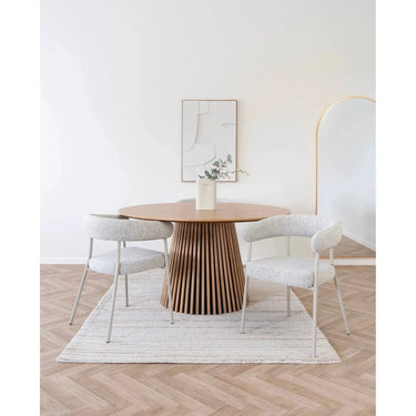 Set van 2 - Eetkamerstoel Trivio - Stof Beige