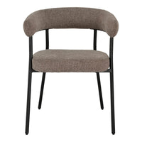House of Nordic Set van 2 - Eetkamerstoel Trivio - Stof Bruin