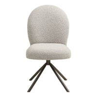House of Nordic Eetkamerstoel Lana - Draaibaar - Bouclé Beige