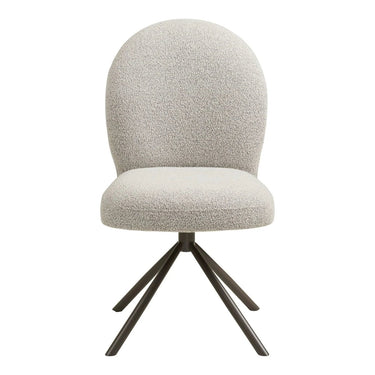 Eetkamerstoel Lana - Draaibaar - Bouclé Beige