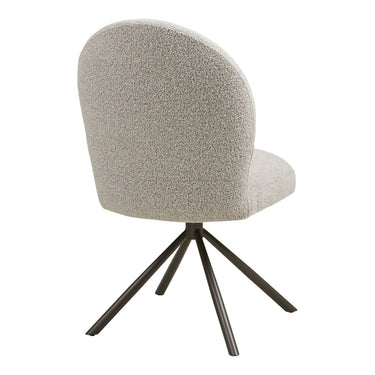 Eetkamerstoel Lana - Draaibaar - Bouclé Beige