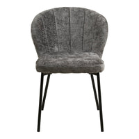 House of Nordic Set van 2 - Eetkamerstoel Roanne - Stof Grijs