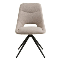 House of Nordic Set van 2 - Eetkamerstoel Dokka - Draaibaar - Stof Beige