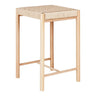Chaise Barkruk naturel hout - 42 cm breed - Mooier Thuis