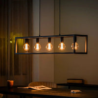MT Lumen Hanglamp met balk 5-lichts zwart - Mooier Thuis