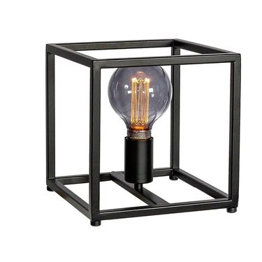 Schwarze Tischlampe 23 cm
