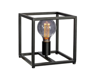 Schwarze Tischlampe 23 cm