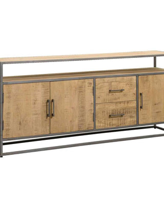 Stehendes TV-Möbel Lagoon - Mango-Holz Natur - 180 cm