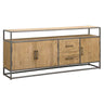 Staande TV-meubel Lagoon - Mangohout Naturel - 180 cm - naturel en bruin - Mooier Thuis