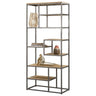 Wandmeubel Lagoon - Mangohout Naturel - 80 cm open kast - naturel en bruin - Mooier Thuis