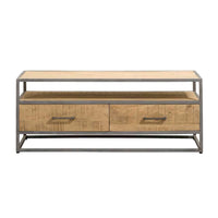 Staande TV-meubel Lagoon - Mangohout Naturel - 120 cm - Mooier Thuis
