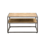 Salontafel Lagoon - Mangohout Naturel - 75x75 cm - naturel en bruin - Mooier Thuis