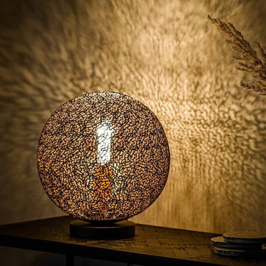 Schwarze Tischlampe 30 cm