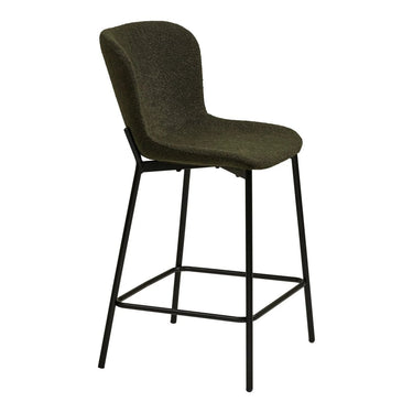 Set van 2 - Maceda Barkruk - Bouclé donkergroen