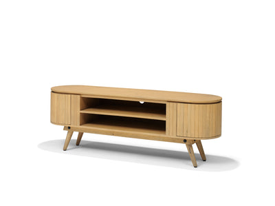 Staande TV-meubel Rimini - Mangohout Naturel - 160 cm