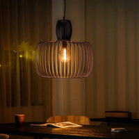 MT Lumen Hanglamp zwart met stalen kap - Mooier Thuis
