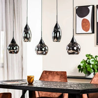 MT Lumen Hanglamp 5-lichts met smoke glas