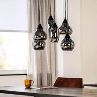 MT Lumen Hanglamp 6-lichts met smoked glas
