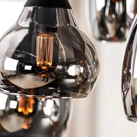 Hanglamp 6-lichts met smoked glas - afbeelding 2