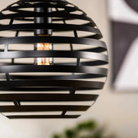 Hanglamp zwart/staal - afbeelding 2