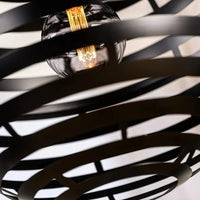 Hanglamp 50 cm metaal zwart - afbeelding 2