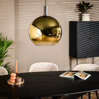 Hanglamp met glazen gouden bol Ø40 - Mooier Thuis