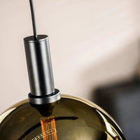 Hanglamp met glazen gouden bol Ø40 - afbeelding 2