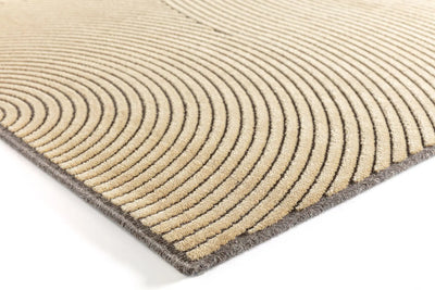 Vloerkleed Chiara Waves Goud 160 x 230 cm