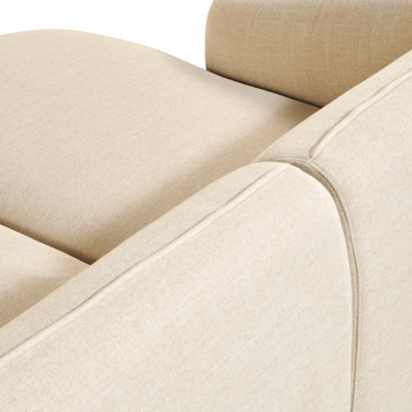Hoekbank Laila - Stof Beige Rechts