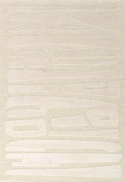 Vloerkleed Chiara Ivory horizon Creme 160 x 230 cm