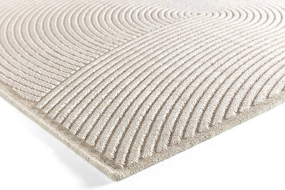 Vloerkleed Chiara Waves Creme 240 x 340 cm