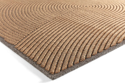 Vloerkleed Chiara Waves Cognac 280 x 380 cm