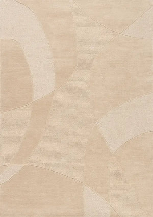 Vloerkleed Piana Donkerbeige 240 x 340 cm