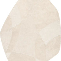 Vloerkleed Piana stone shape Creme 200 x 290 cm