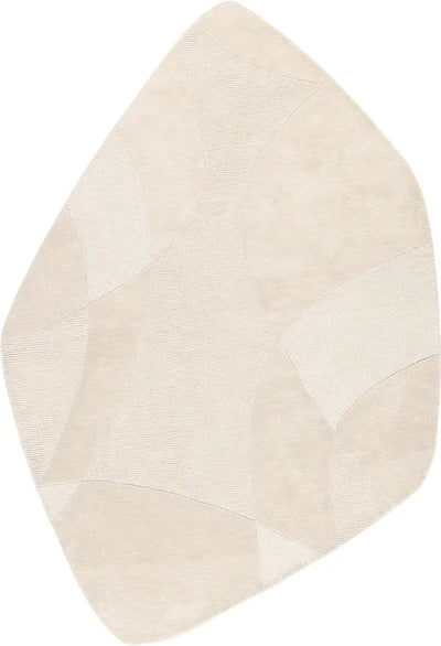 Vloerkleed Piana stone shape Creme 200 x 290 cm