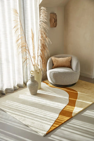 Vloerkleed Figari Goud 160 x 230 cm