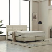 Boxspring Vida Teddy Beige – 160x200 cm