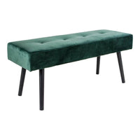 Skiby zitbankje fluweel groen 100 cm - Mooier Thuis