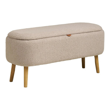 Harlow Bouclé Beige Aufbewahrungsbank