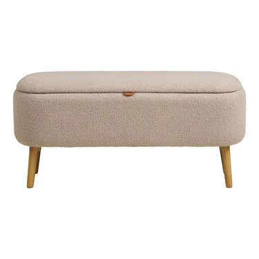 Harlow Bouclé Beige Aufbewahrungsbank