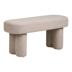 Weston sandfarbene Bank mit Polsterung 95 cm