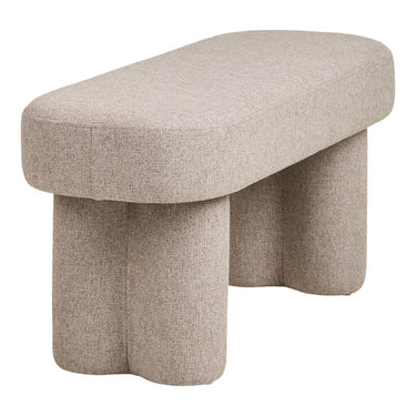 Weston sandfarbene Bank mit Polsterung 95 cm