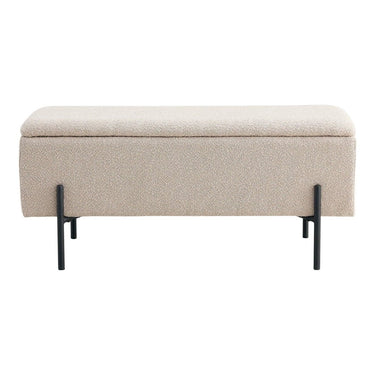 Watford Aufbewahrungsbank Bouclé Teddy Stoff Beige
