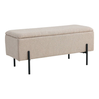 Watford Aufbewahrungsbank Bouclé Teddy Stoff Beige