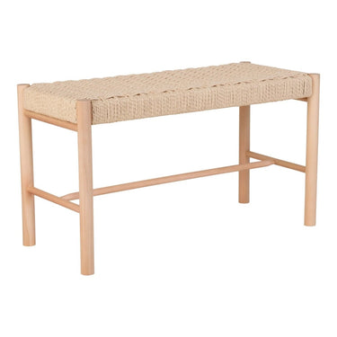 Bank aus Naturrattan, 80 cm