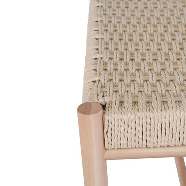 Bank aus Naturrattan, 80 cm