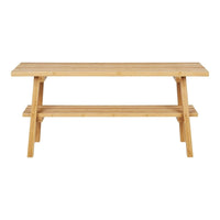 House of Nordic Ember zitbankje van bamboe naturel 70 cm - Mooier Thuis
