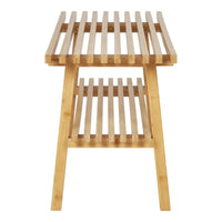 Ember zitbankje van bamboe naturel 70 cm - afbeelding 2